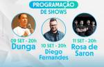 Jubileu: Rosa de Saron, Dunga e Diego Fernandes farão show em Congonhas neste fim de semana