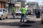 Operação tapa-buracos segue cobrindo os estragos causados pelas chuvas em Lafaiete