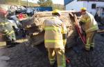 Militares do Corpo de Bombeiros de Lafaiete realizam treinamento de técnicas de salvamento veicular