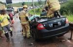 Homem morre após carro e caminhão  baterem de frente na BR-040, em Lafaiete