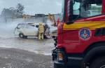  Bombeiros de Lafaiete evitam explosão ao conter incêndio em Kombi dentro de posto de gasolina